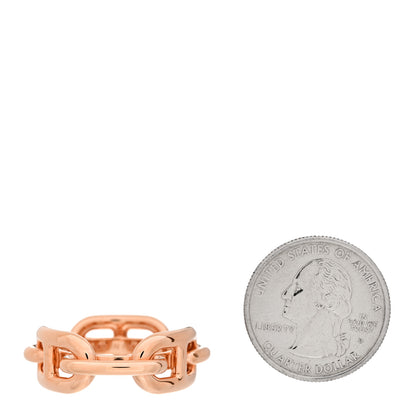 Hermes Plated Brass Regate Scarf Ring Plaqué Or Rose 2 of 5
