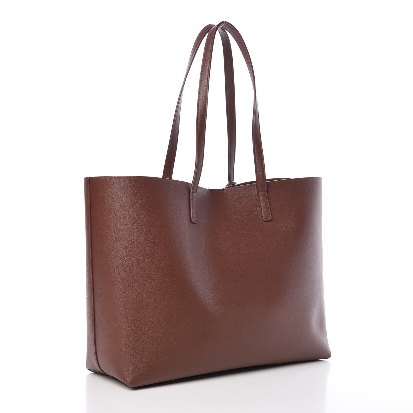 Calfskin Large Shopping Tote Old Brandy