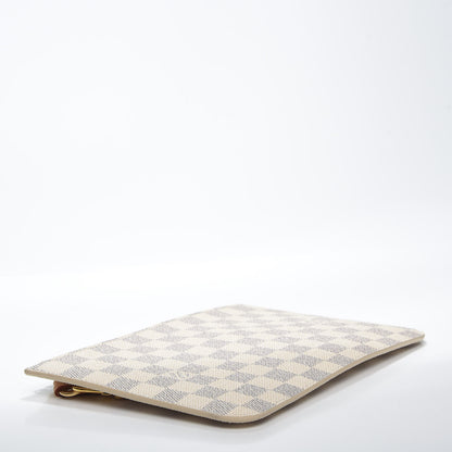 Louis Vuitton Damier Azur Neverfull MM GM Pochette Rose Ballerine 3 of 6