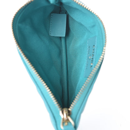 Chanel Lambskin Quilted Small Cosmetic Case Turquoise 5 of 8
