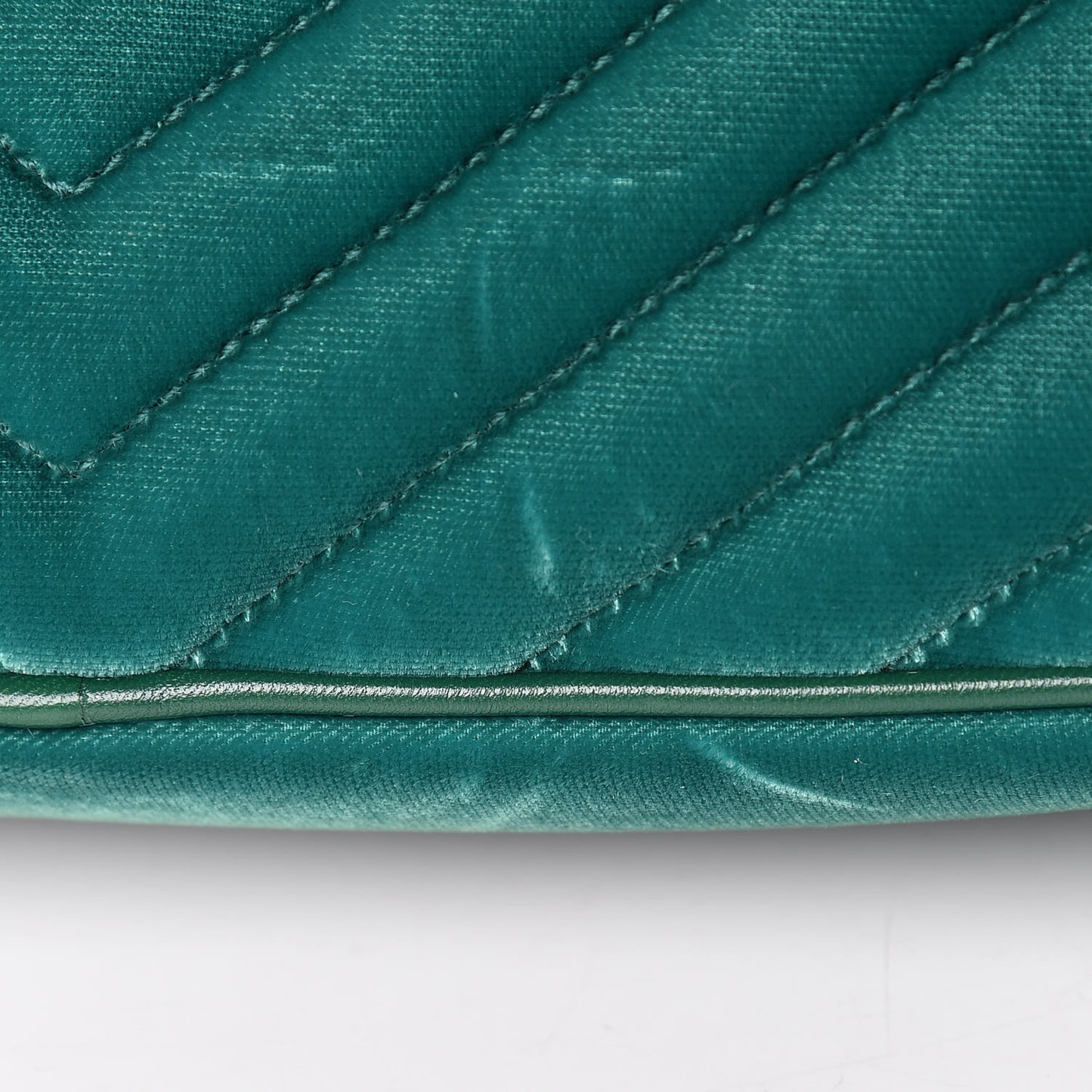 Velvet Matelasse Monogram Lou Camera Bag Deep Malachite