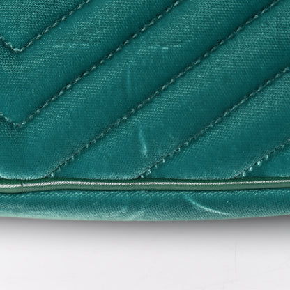 Saint Laurent Velvet Matelasse Monogram Lou Camera Bag Deep Malachite 17 of 20