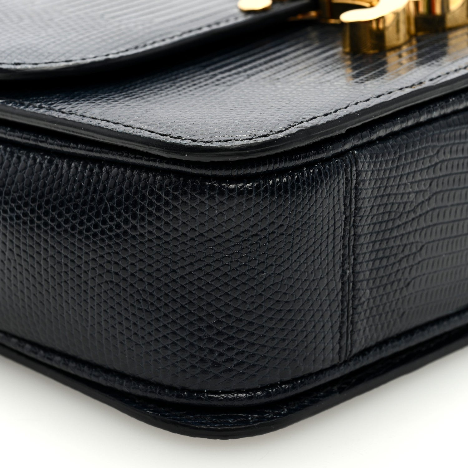 Celine Lizard Teen Triomphe Navy Blue 8 of 10