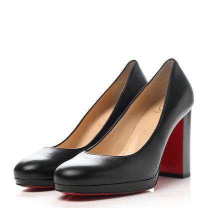 Christian Louboutin Nappa Kabetts 100 Pumps 38 Black Lucido 3 of 11