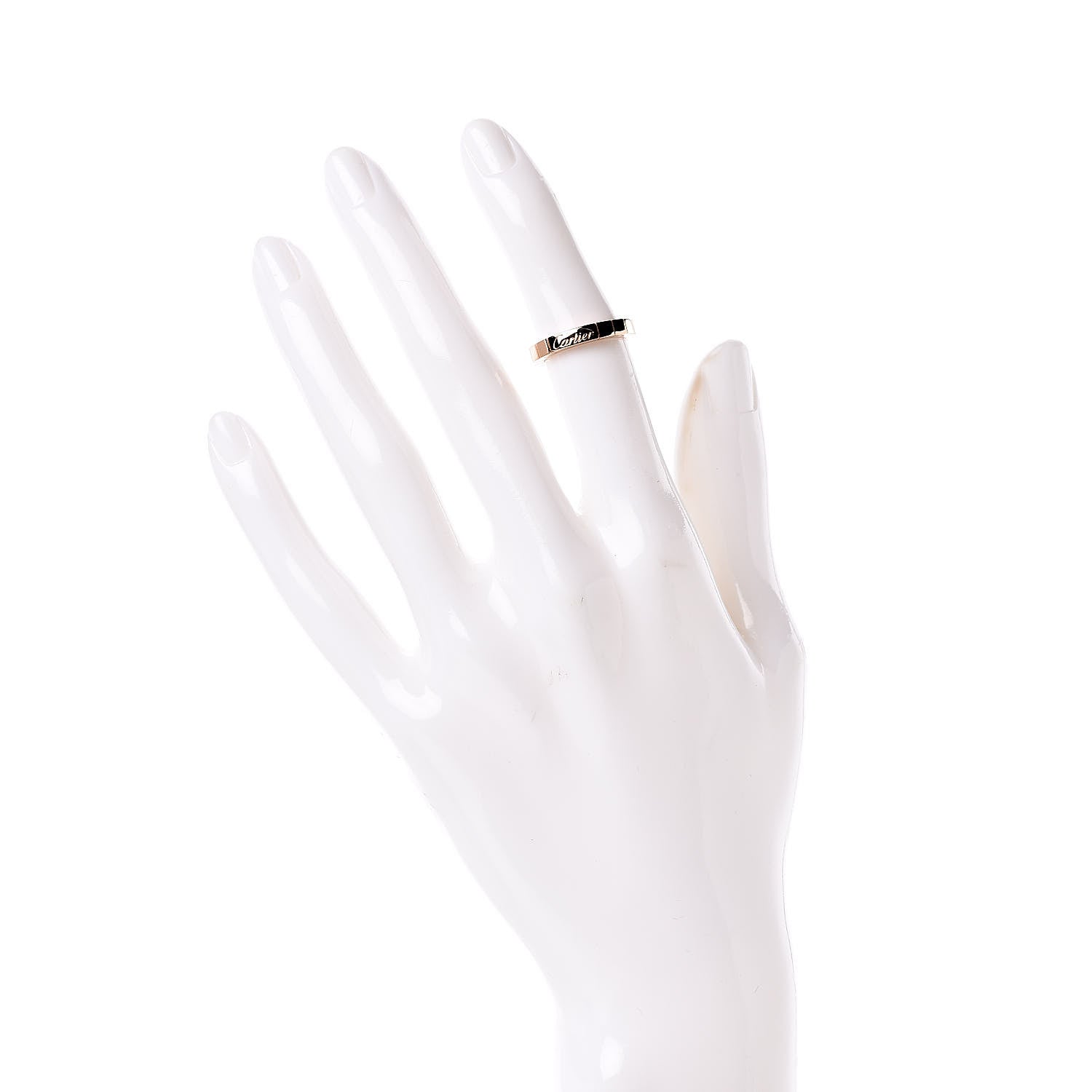 Cartier 18K Pink Gold 3mm Lanieres Ring 47 4 2 of 4
