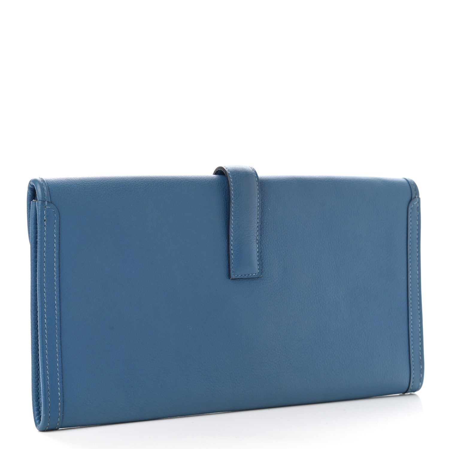 Hermes Evercolor Jige Elan 29 Clutch Blue Jean 3 of 8