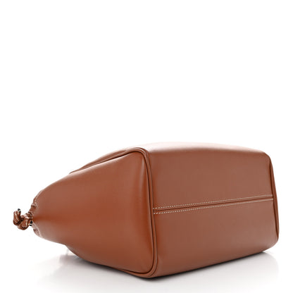 Celine Smooth Calfskin Cuir Small Triomphe Cabas Drawstring Tan 4 of 12