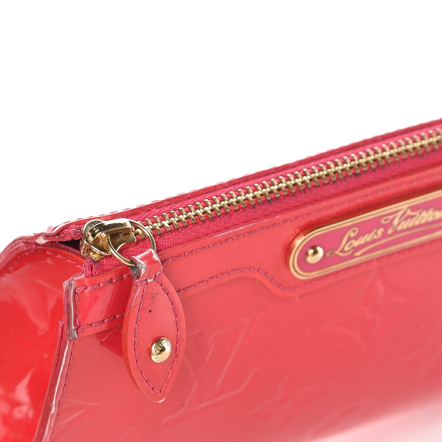 Louis Vuitton Vernis Trousse Cosmetic Pouch Rose Pop 8 of 11