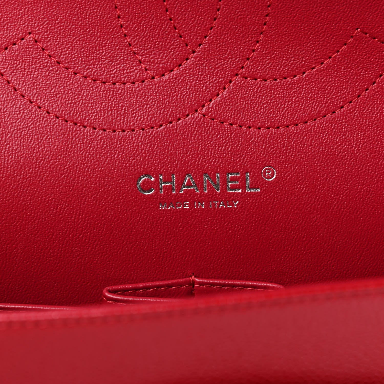 Chanel Caviar Quilted Jumbo Double Flap Red 6 of 10