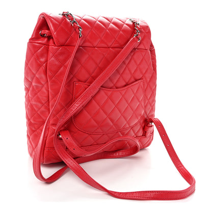 Chanel Lambskin Quilted Large Urban Spirit Backpack Red 3 of 10