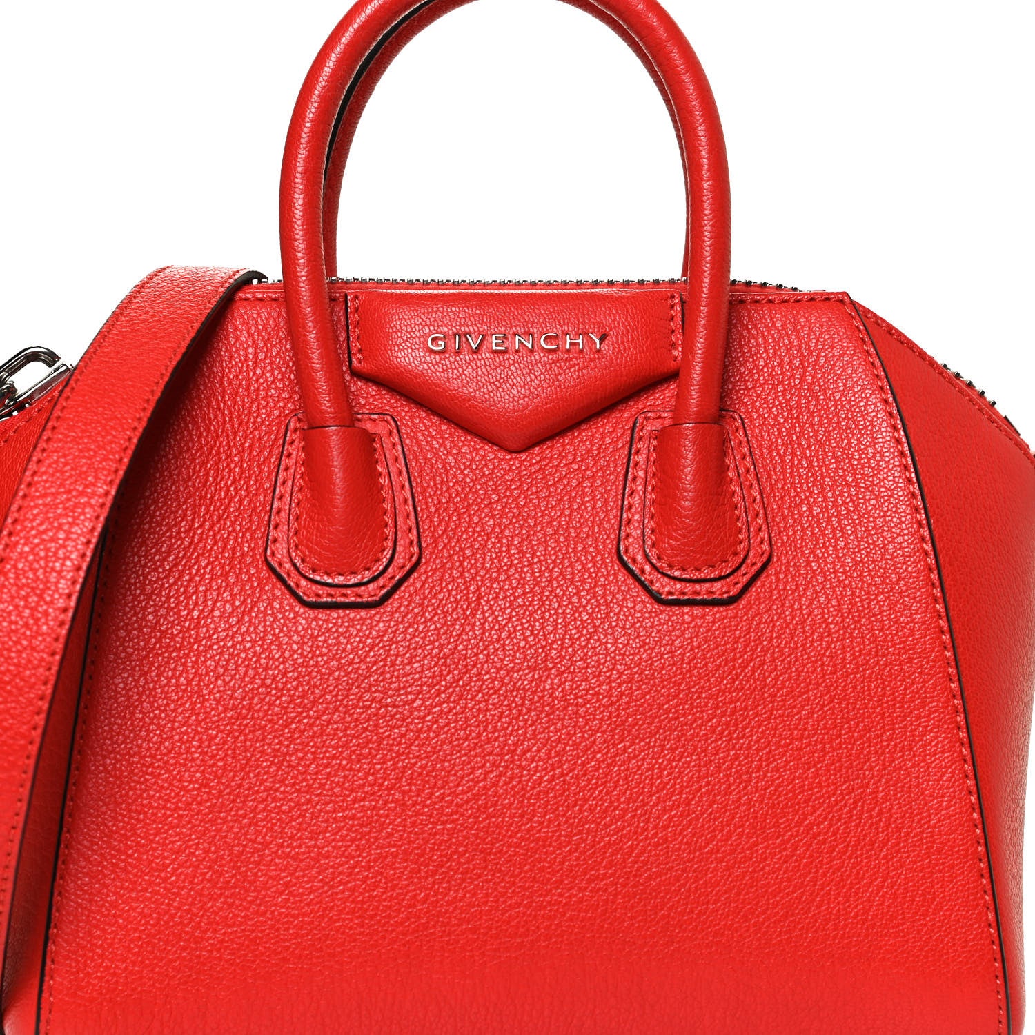 Givenchy Sugar Goatskin Mini Antigona Red 8 of 10