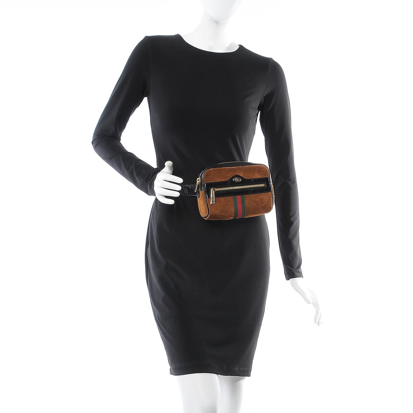 Suede Small Ophidia Belt Bag 95 38 Brown