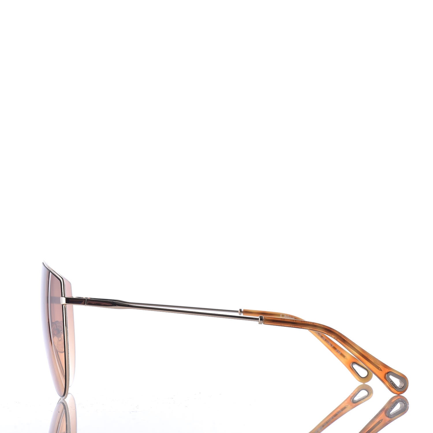 Chloe Aviator Sunglasses CE139S Gold Tortoise 3 of 7