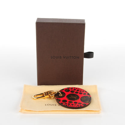 Louis Vuitton Monogram Kusama Pumpkin Dots Key Holder Red 7 of 7