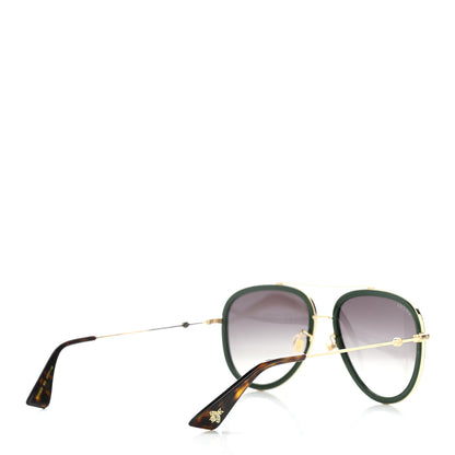 Gucci Web Aviator Sunglasses GG0062S Green Red 4 of 8