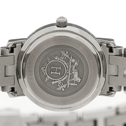 Hermes Stainless Steel 24mm Clipper Quartz Watch White 4 of 5