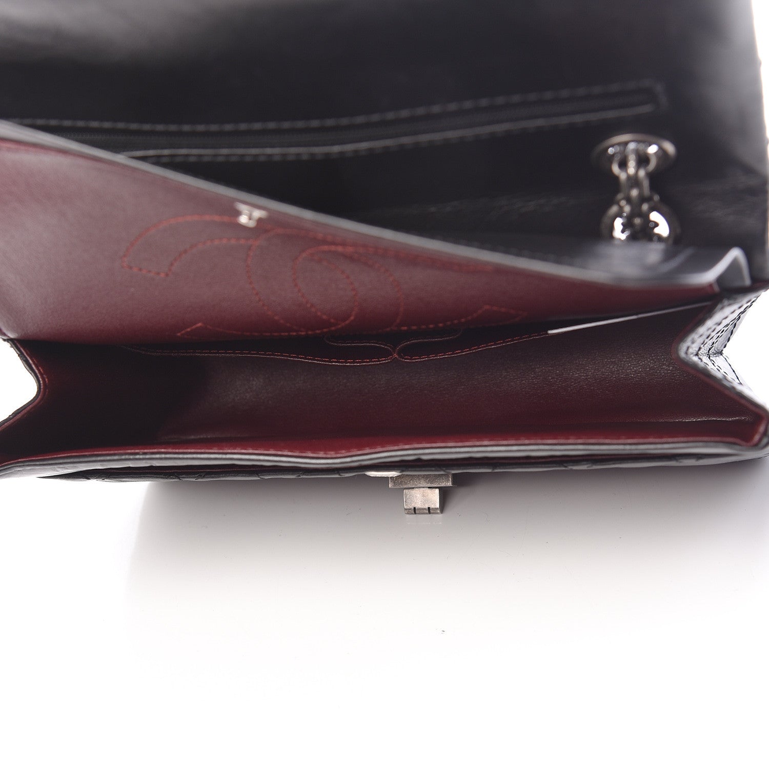 Chanel Aged Calfskin Quilted 2.55 Reissue 225 Flap Black 5 of 10