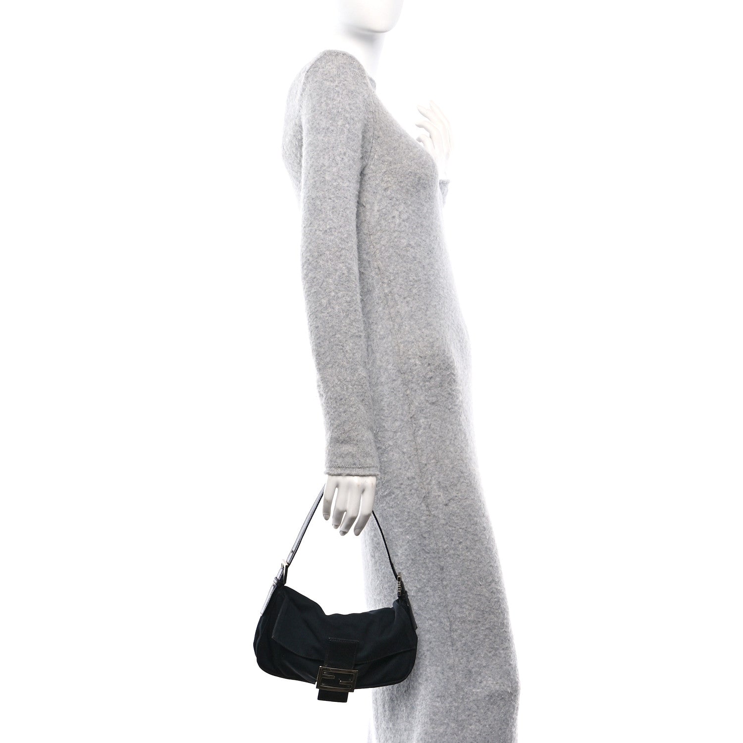 Fendi Neoprene Baguette Black 2 of 9