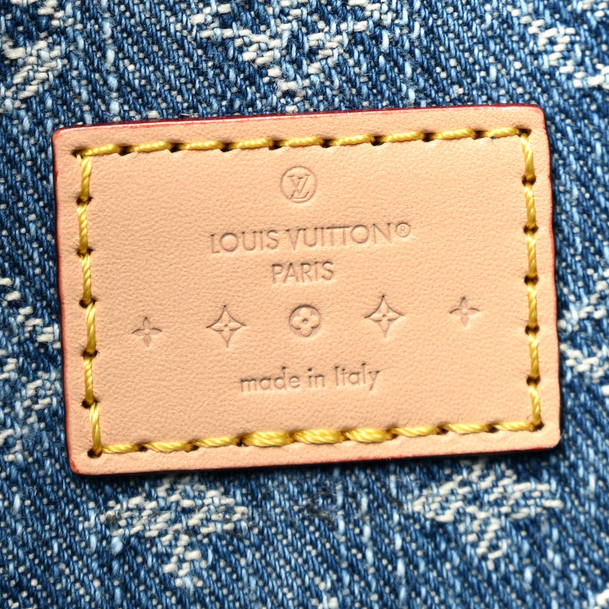 Louis Vuitton Monogram Denim CarryAll MM Blue 7 of 12