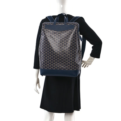 Goyard Goyardine Calfskin Cisalpin Backpack Navy Blue 2 of 8