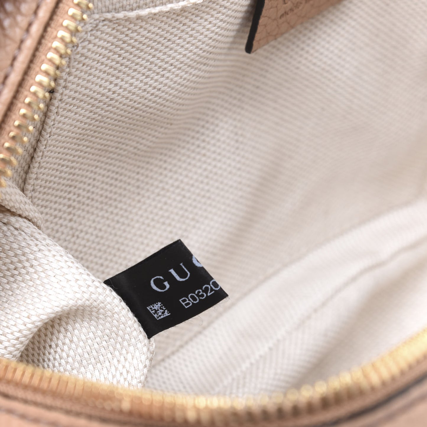 Pebbled Calfskin Small Soho Disco Bag Rose Beige