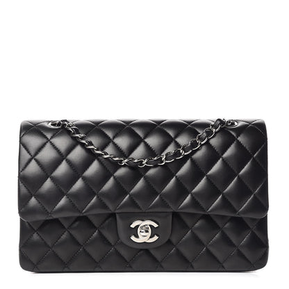 Chanel Lambskin Quilted Medium Double Flap Black 1 of 11