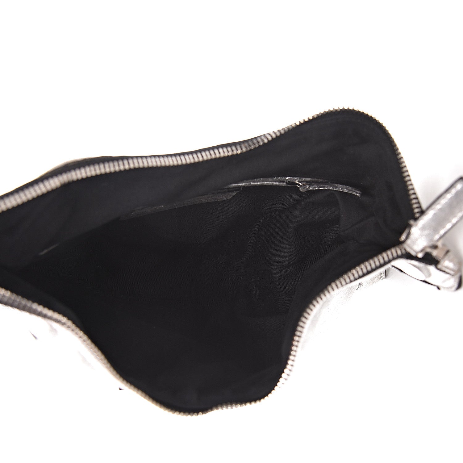 Alexander McQueen Metallic Lambskin De Manta Clutch Silver 5 of 12