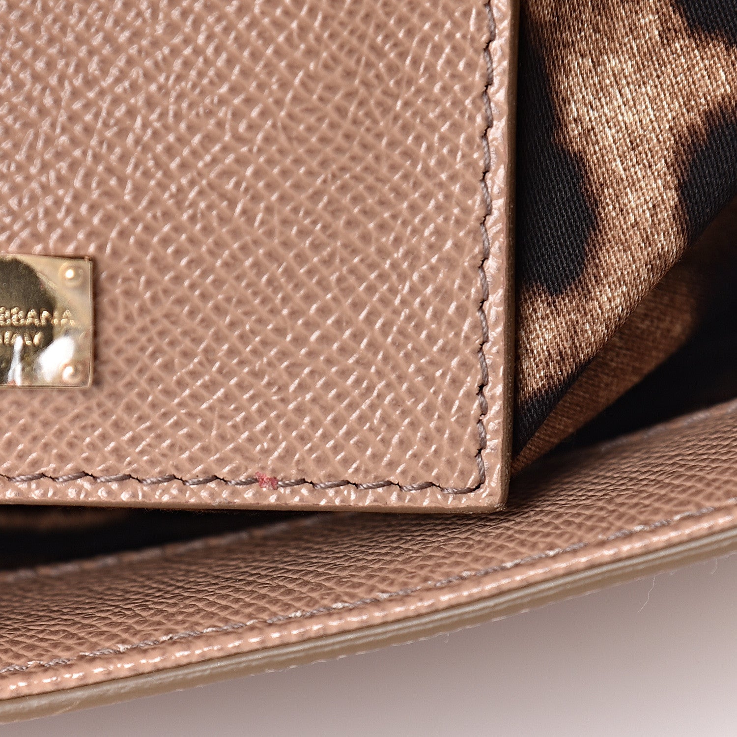 Dolce & Gabbana Dauphine Calfskin Medium Miss Sicily Satchel Tortora Sand 7 of 12