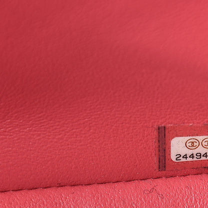 Chanel Lambskin Chevron Quilted Mini Rectangular Flap Pink 7 of 10