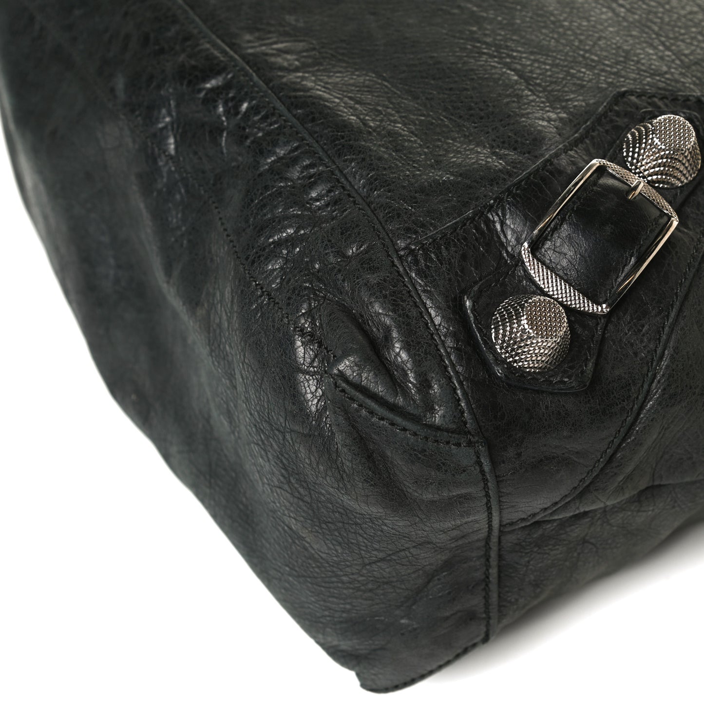Chevre Giant 21 Silver Hardware Day Hobo Black