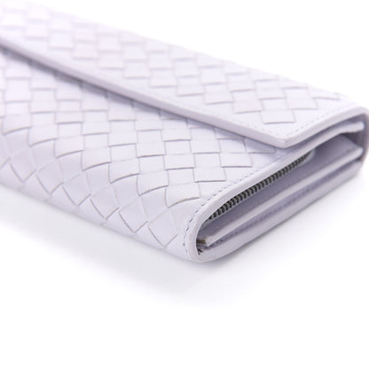 Bottega Veneta Nappa Intrecciato Continental Flap Wallet Oyster Lilac 7 of 11