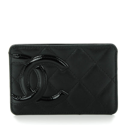 Chanel Calfskin Quilted Cambon Card Holder Black 1 of 7