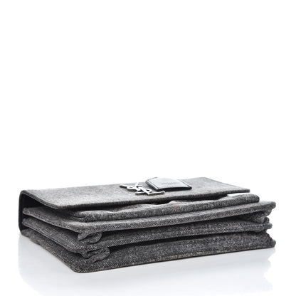Saint Laurent Denim Medium Monogram Sunset Black 4 of 7