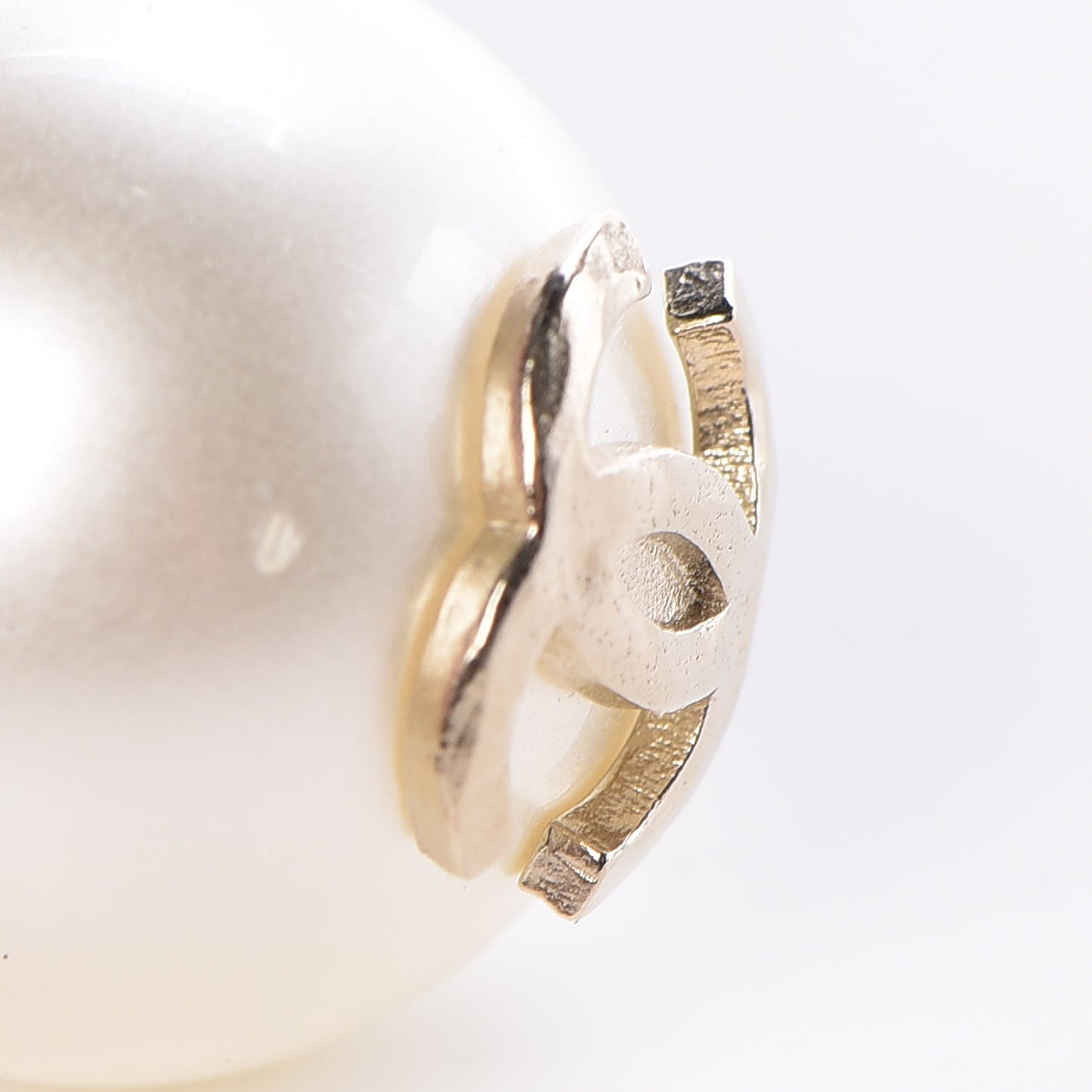 Pearl CC Large Earrings Gold