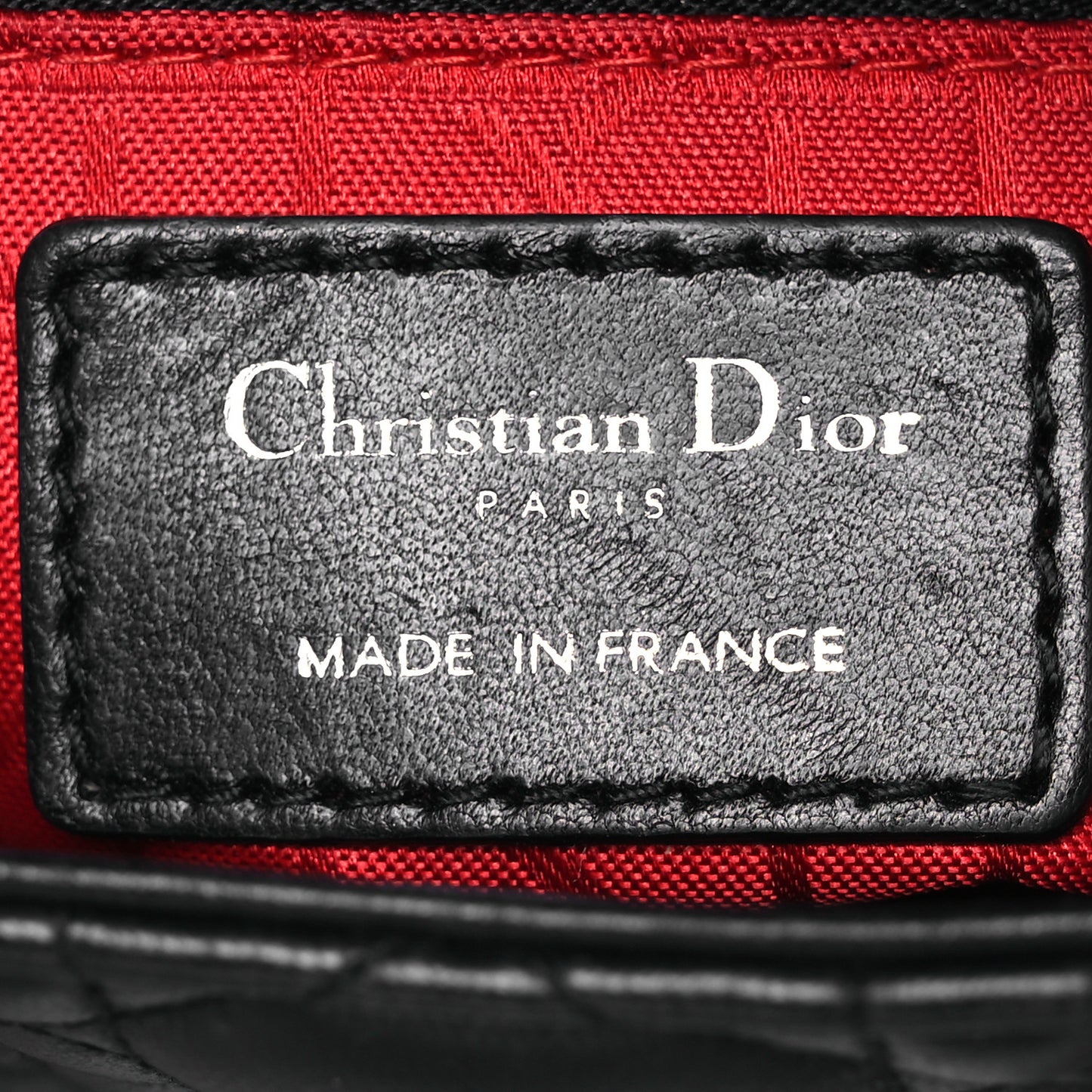 Lambskin Cannage Mini Lady Dior Black