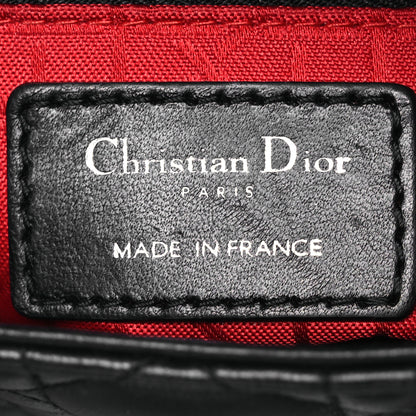 Christian Dior Lambskin Cannage Mini Lady Dior Black 6 of 21