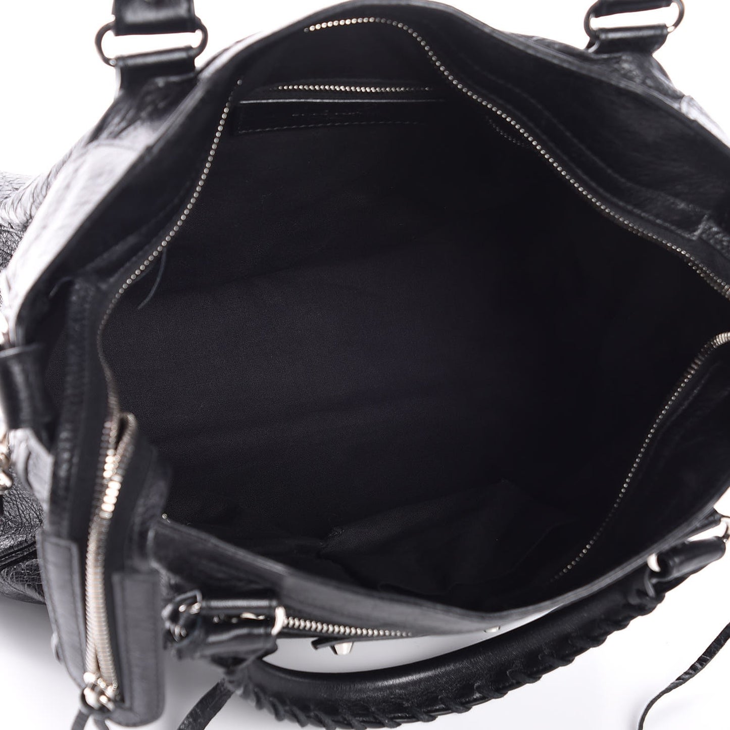 Agneau Classic Silver Hardware Velo Black