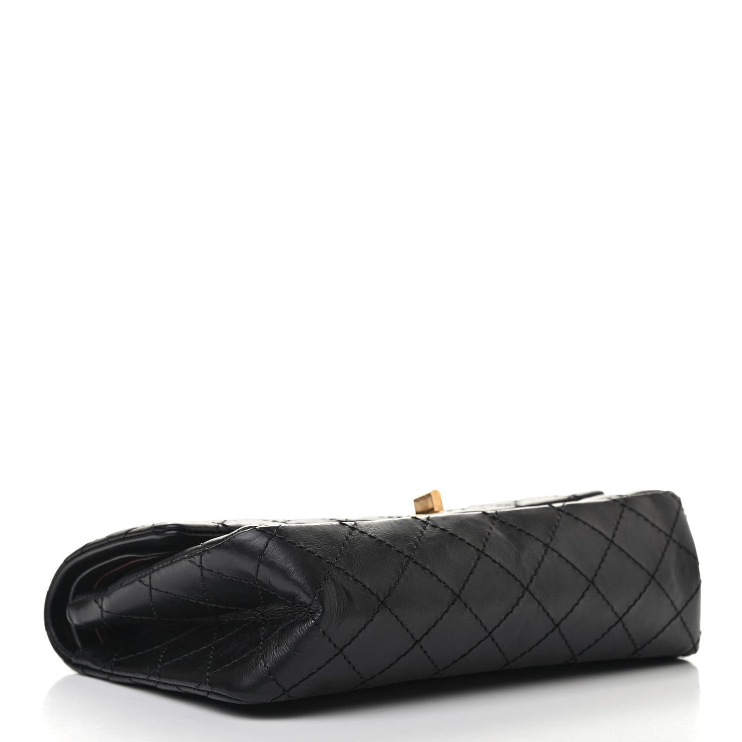 Aged Calfskin Quilted 2.55 Reissue 225 Flap Black
