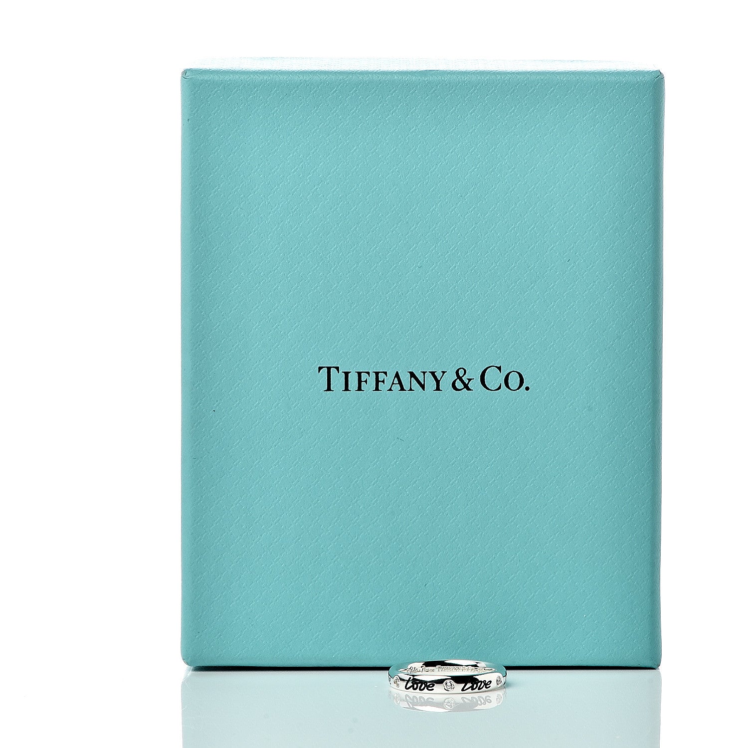 Tiffany Sterling Silver Enamel Diamond Paloma Picasso Love Band Ring 49 5 6 of 6
