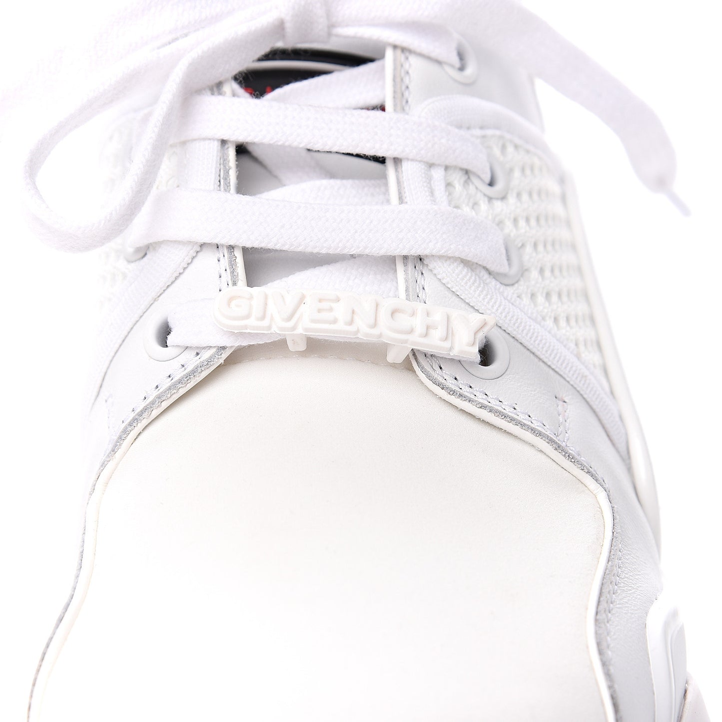 Calfskin Neoprene Jaw Low Sneakers 38 White