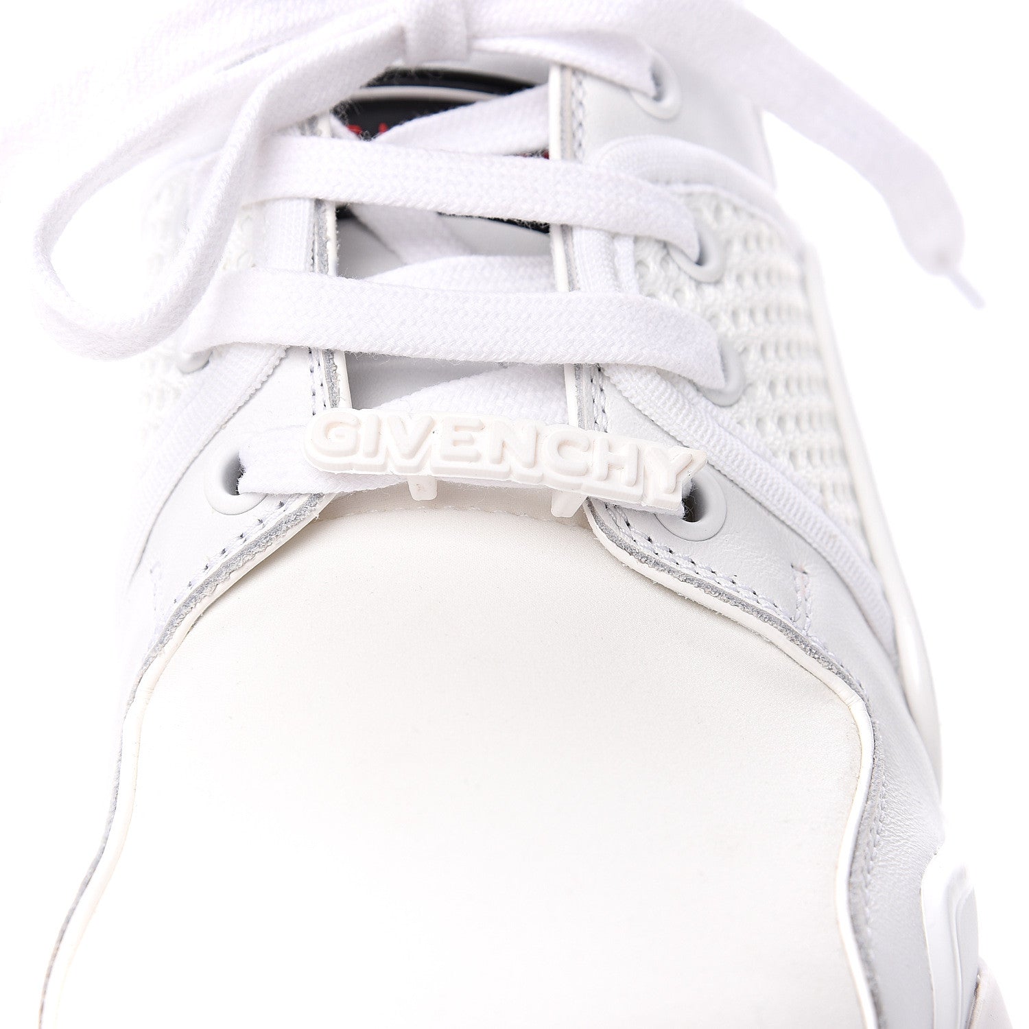 Givenchy Calfskin Neoprene Jaw Low Sneakers 38 White 8 of 9