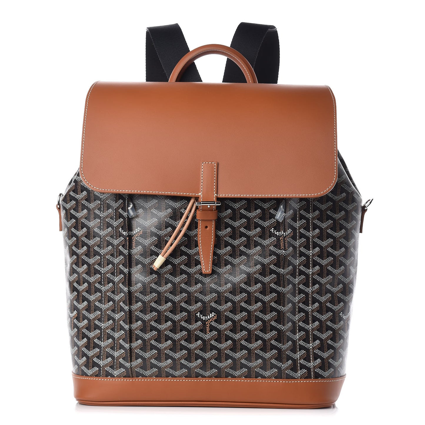 Goyardine Calfskin Alpin MM Backpack Gold Black