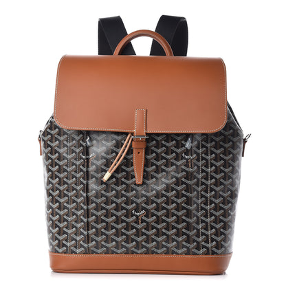 Goyard Goyardine Calfskin Alpin MM Backpack Gold Black 1 of 11