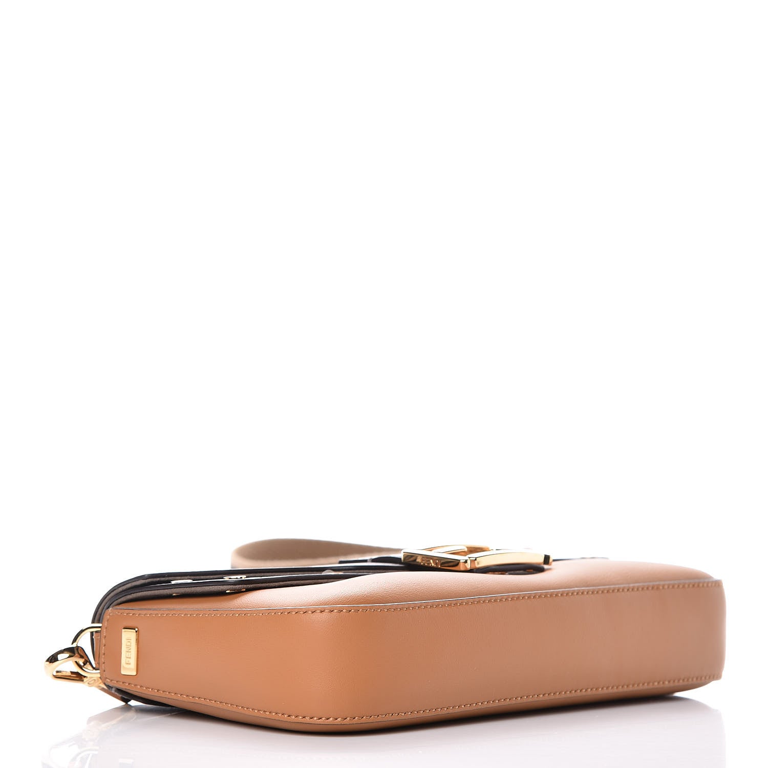Fendi Vitello Grace FF 1974 Baguette Nocciolo Argilla Notte 4 of 14