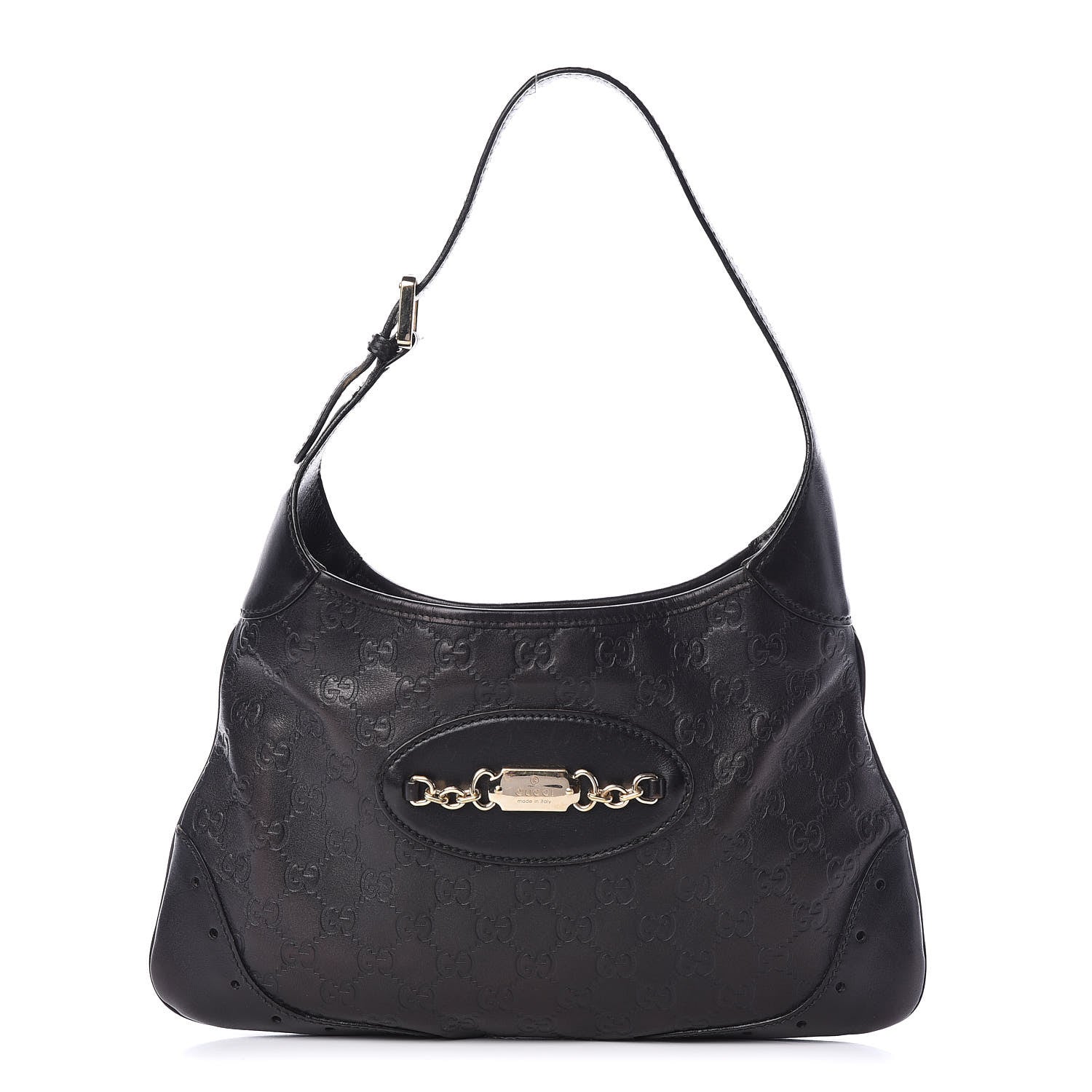 Gucci Guccissima Punch Hobo Black 1 of 15
