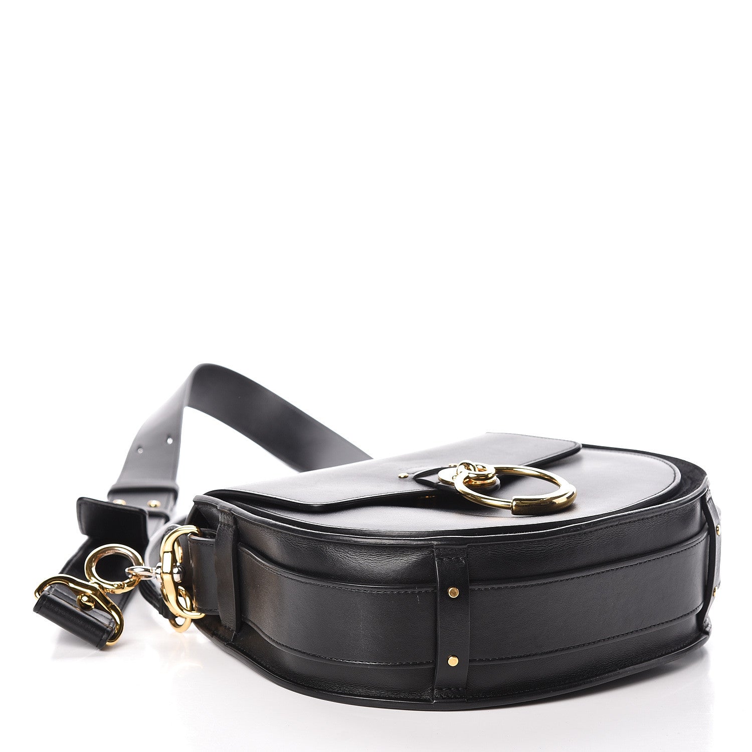 Chloe Calfskin Large Tess Bag Black 4 of 10