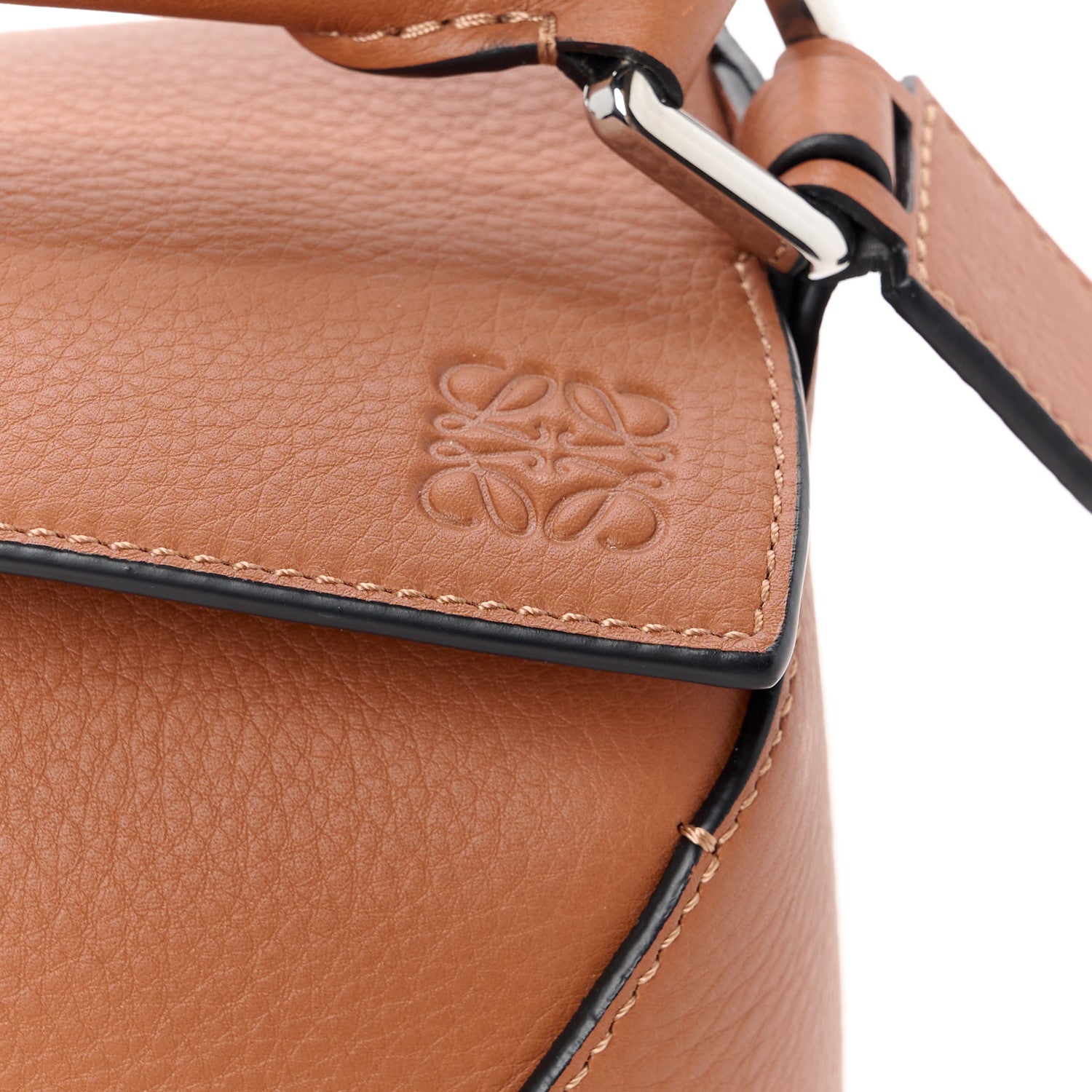 Loewe Calfskin Small Puzzle Edge Bag Tan 7 of 10