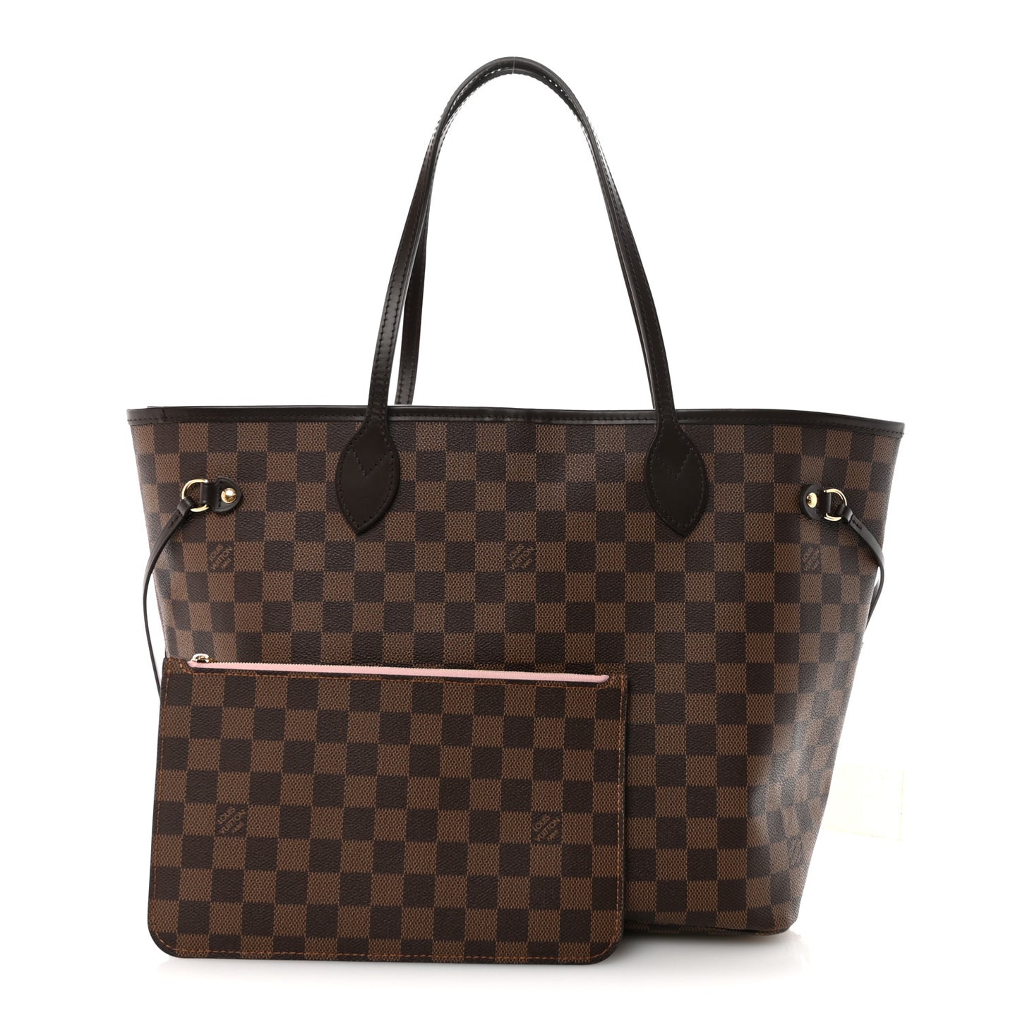Damier Ebene Neo Neverfull MM Rose Ballerine