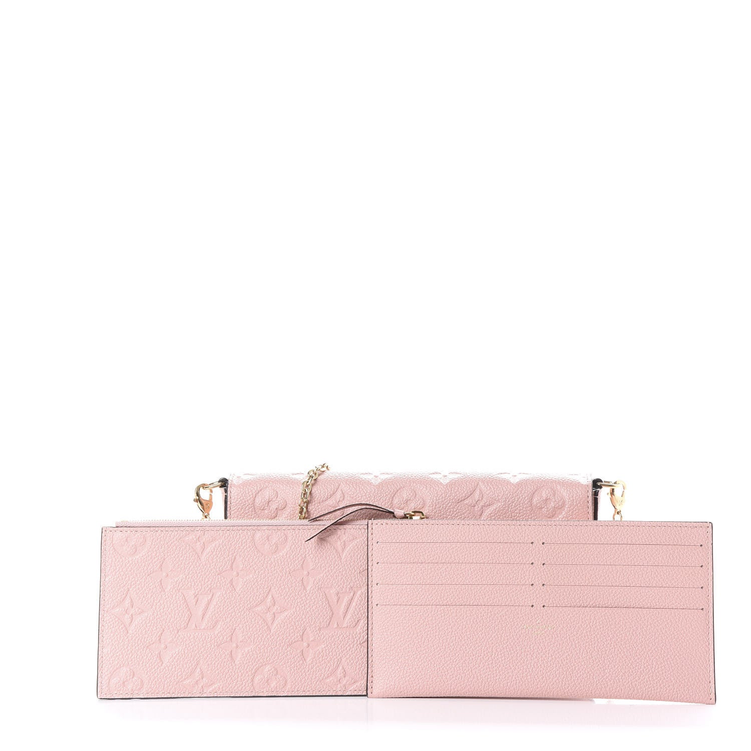 Louis Vuitton Empreinte Pochette Felicie Chain Wallet Rose Poudre 9 of 9