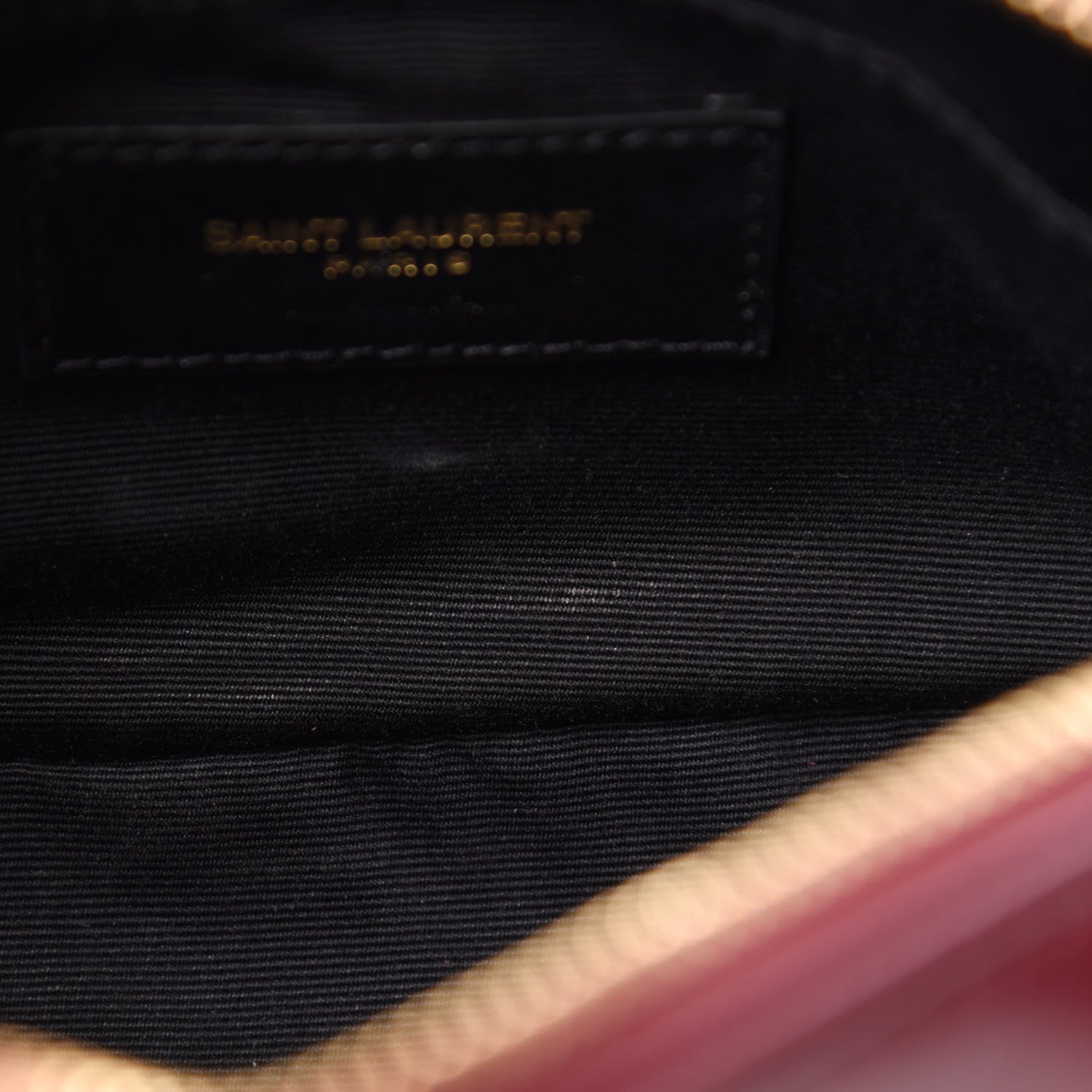 Saint Laurent Calfskin Matelasse Monogram Lou Belt Bag Dark Legion Red 8 of 11